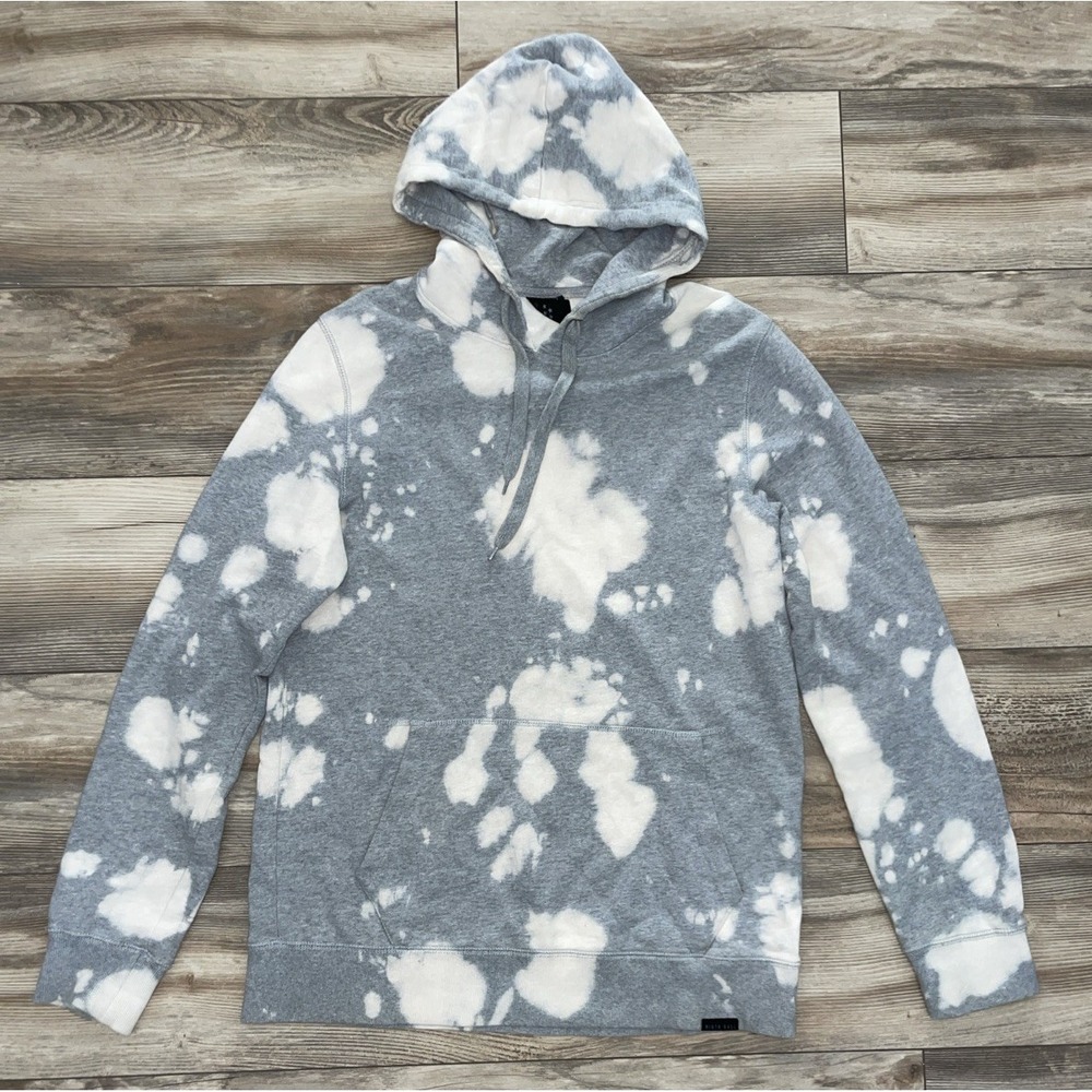 Ninth Hall Fundamentals Gray Bleach Size M Hoodie Cotton